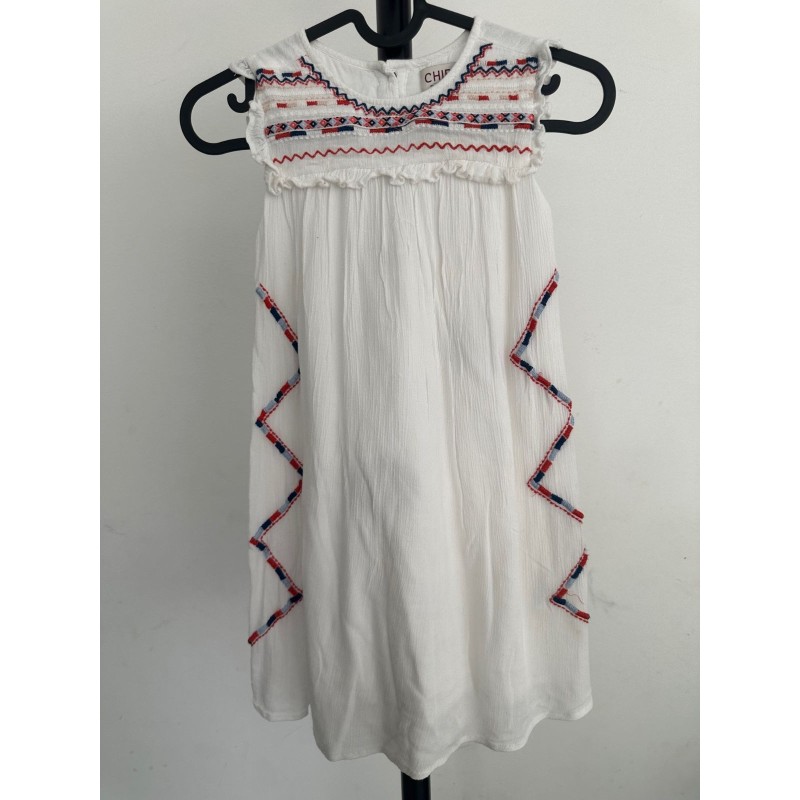 Robe fille CHIPIE blanche été