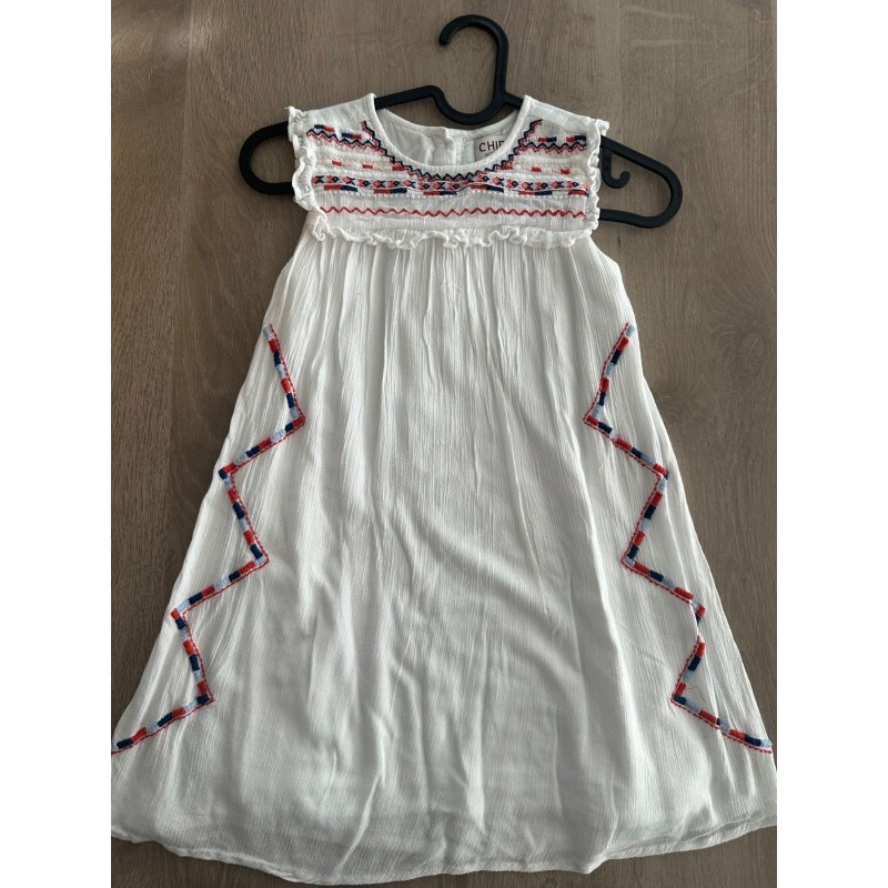 Robe fille CHIPIE blanche été