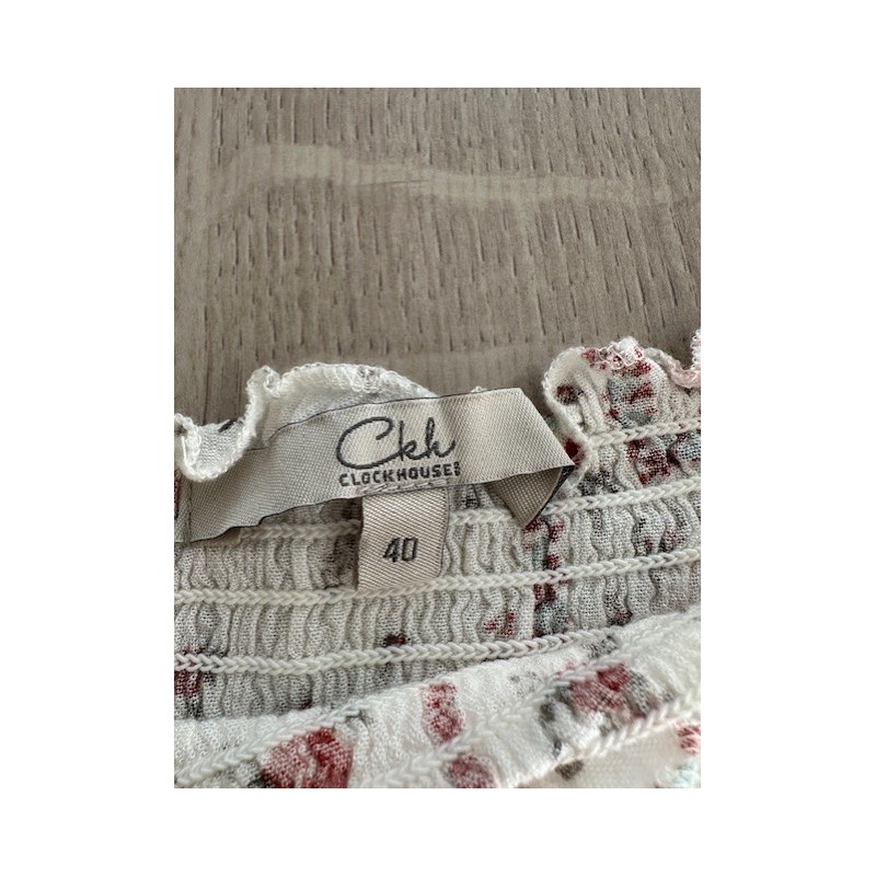 Robe été fleurie smockée