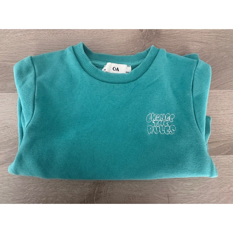 Sweat shirt enfant turquoise C&A