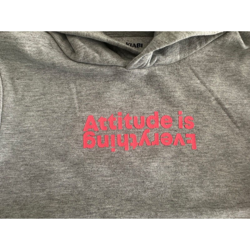 Sweat shit gris enfant à capuche KIABI