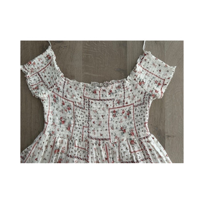 Robe été fleurie smockée