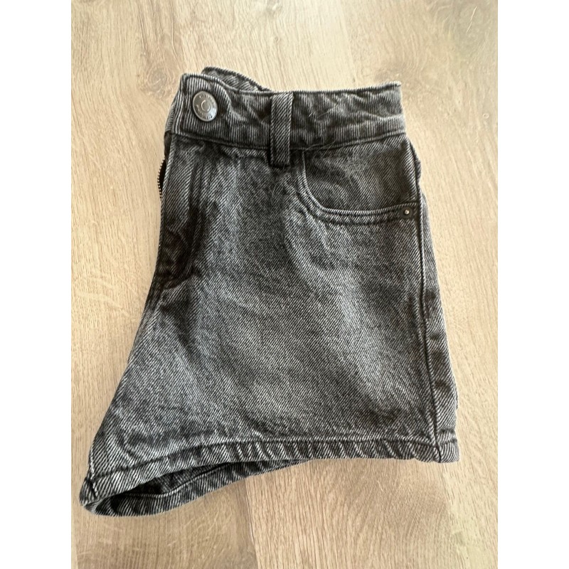 Short jean noir délavé fille H&M