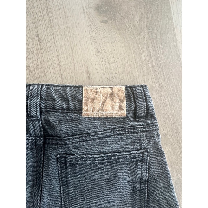 Short jean noir délavé fille H&M