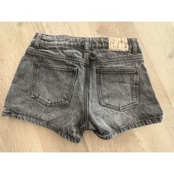 Short jean noir délavé fille H&M
