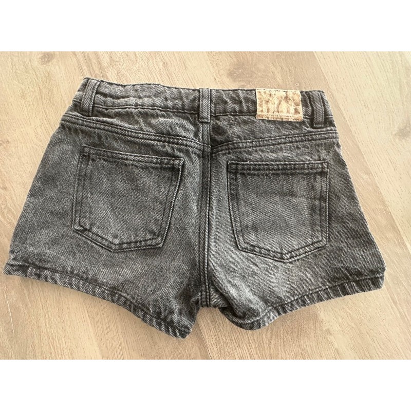Short jean noir délavé fille H&M