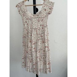 Robe été fleurie smockée