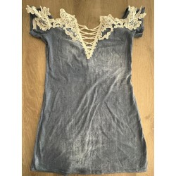 Robe bleu femme été