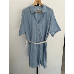 Robe légère bleu femme