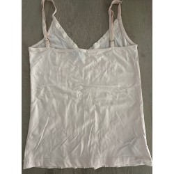 Top rose pâle Zara avec dentelle