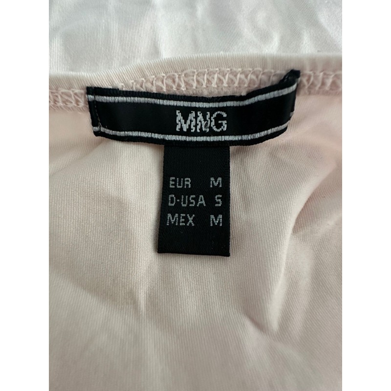 Top rose pâle Zara avec dentelle