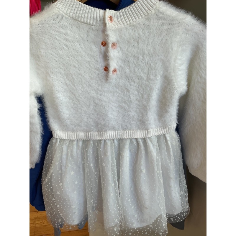 Robe blanche fille Carrément Beau 3 ans