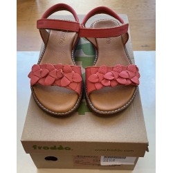 Sandales fille Froddo corail à fleurs taille 31