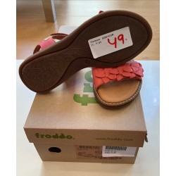 Sandales fille Froddo corail à fleurs taille 31