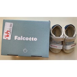 Sandales bébé Falcotto blanches et bleues – taille 19