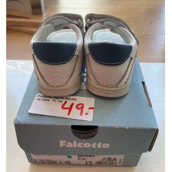 Sandales bébé Falcotto blanches et bleues – taille 19