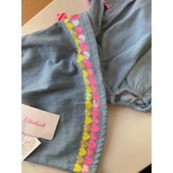 Ensemble bébé Billieblush effet jean avec bloomer – 3 mois