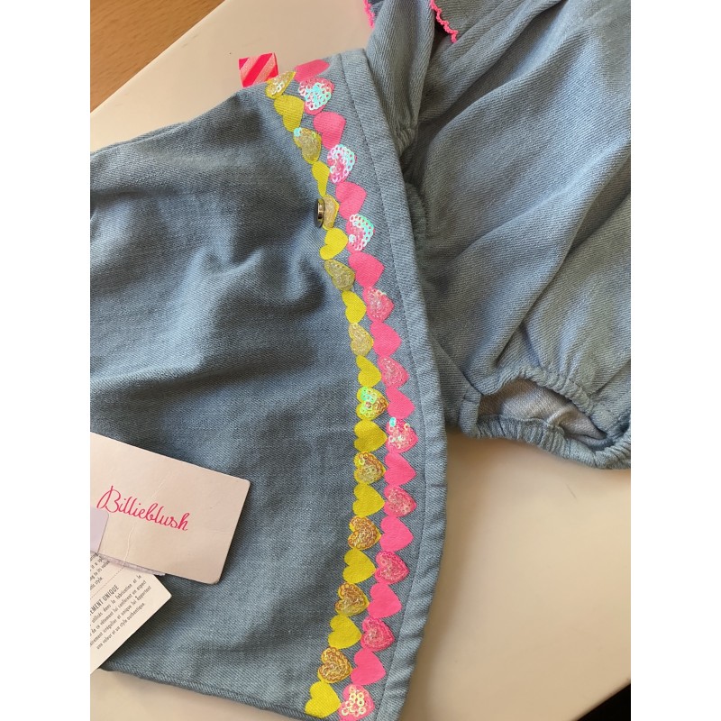 Ensemble bébé Billieblush effet jean avec bloomer – 3 mois