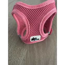 Harnais rose pour chien