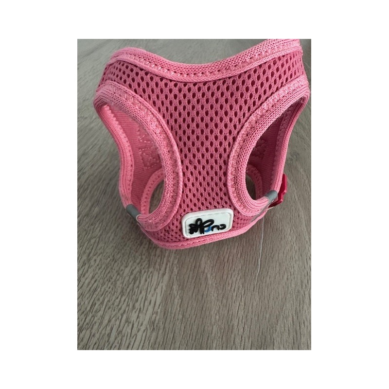 Harnais rose pour chien