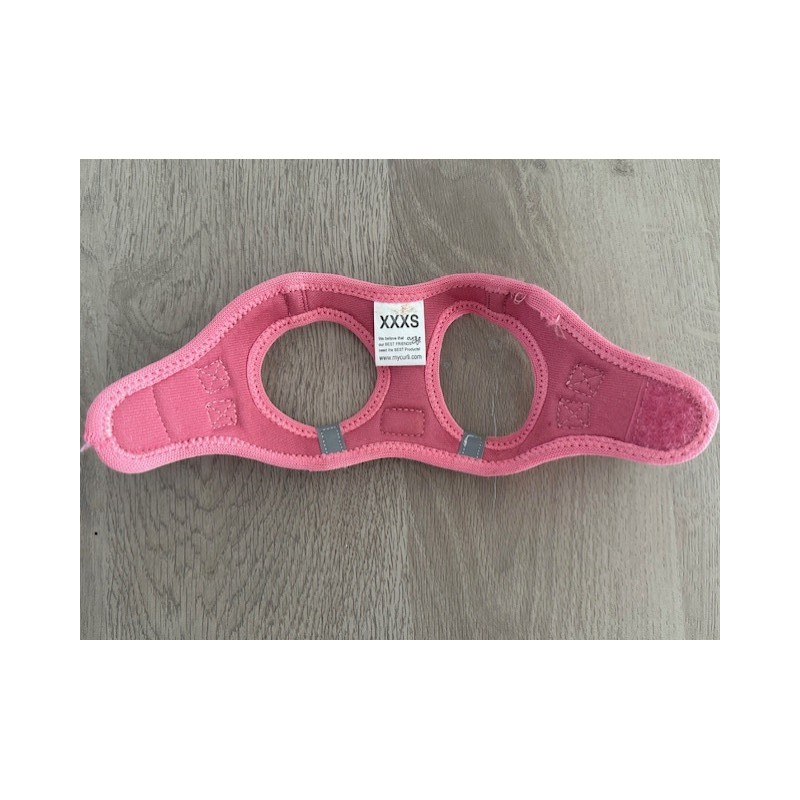 Harnais rose pour chien