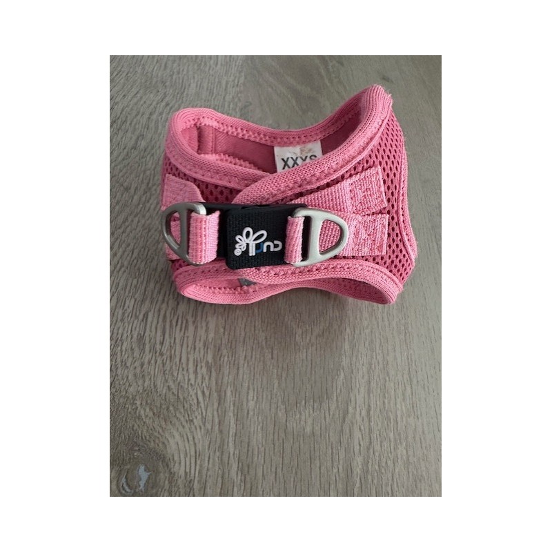 Harnais rose pour chien