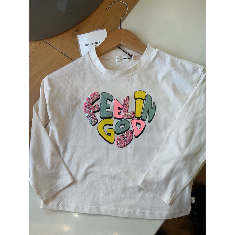 T-Shirt fille Billieblush crème