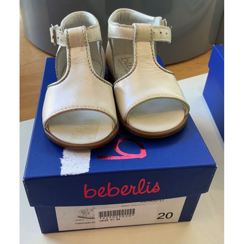 Sandales blanche bébé Beberlis - taille 21