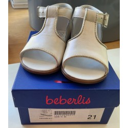 Sandales blanche bébé Beberlis - taille 21