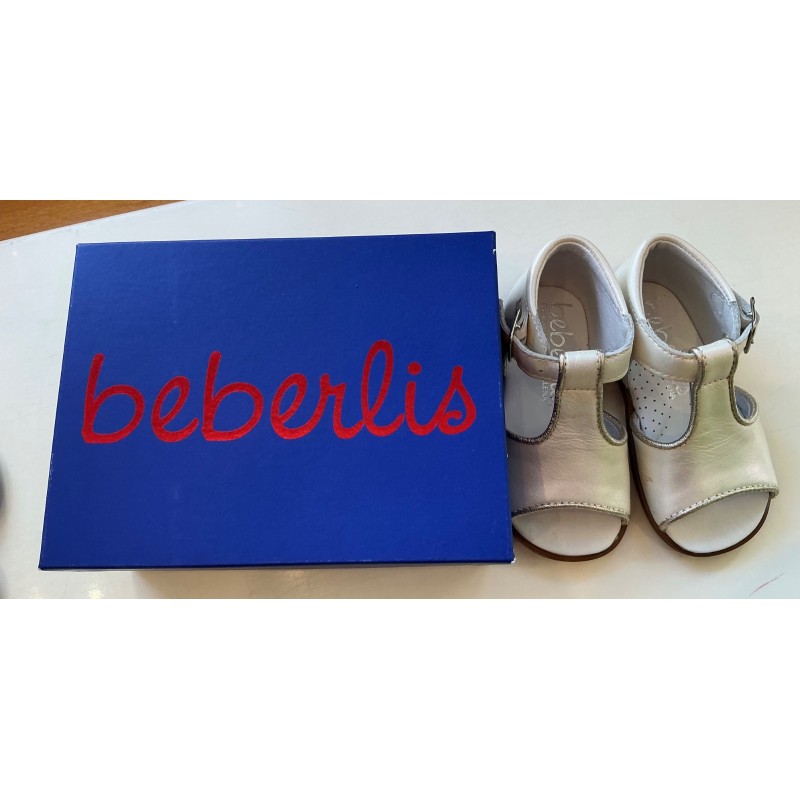 Sandales blanche bébé Beberlis - taille 21