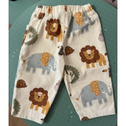 Pantalon Miniolie animaux de la savane – 2-3 ans